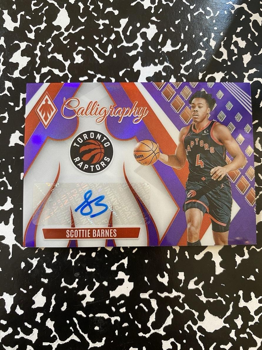 2023 Panini Phoenix Basketball Purple Scottie Barnes #CG-SBR