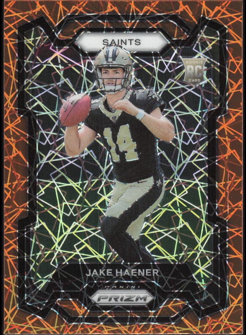2023 Panini Prizm Football Lazer Jake Haener #374 PSA 10