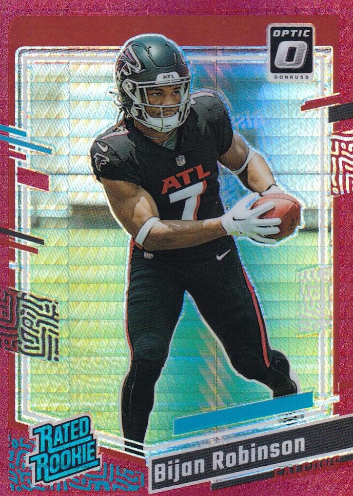 2023 Donruss Optic Football Red Hyper Bijan Robinson #206