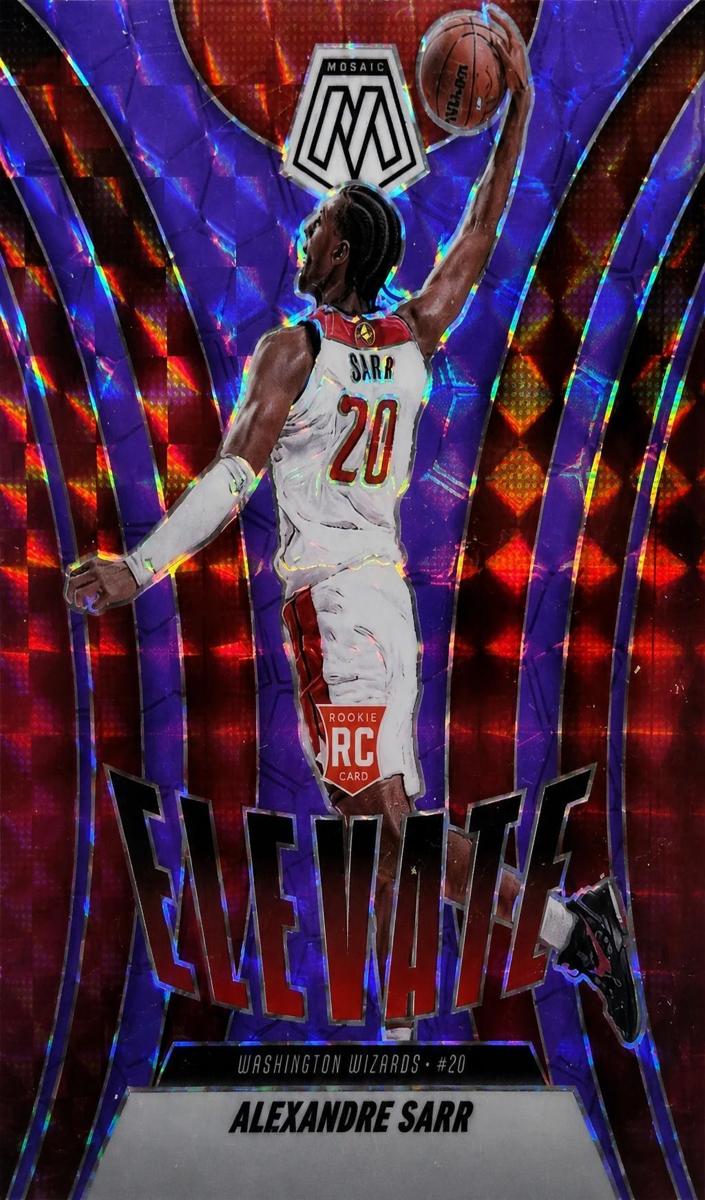 2024 Panini Mosaic Basketball Purple Fluorescent Alexandre Sarr #7