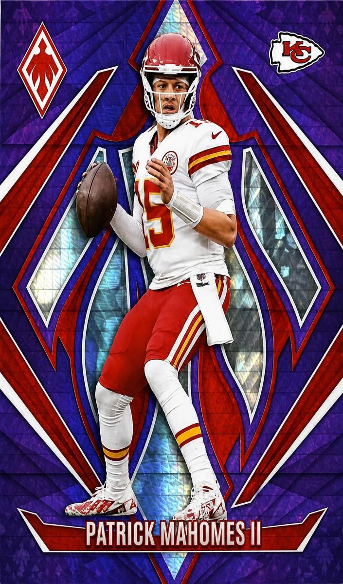 2024 Panini Phoenix Football Purple Hyper Patrick Mahomes II #116