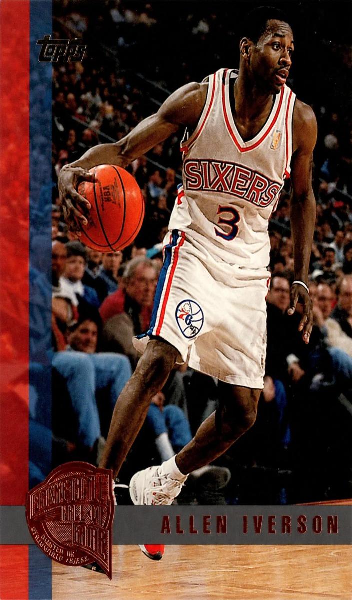 1997 Topps Basketball Minted in Springfield Allen Iverson #54
