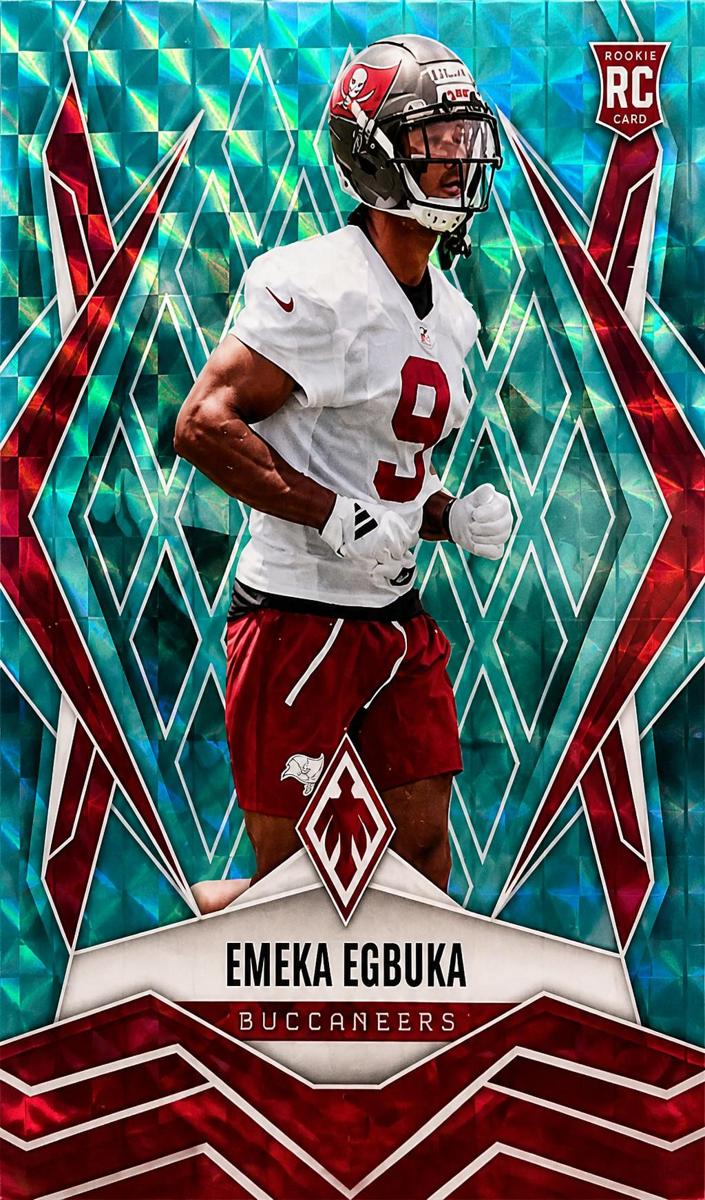 2025 Panini Phoenix Football Teal Pyramids Emeka Egbuka #225
