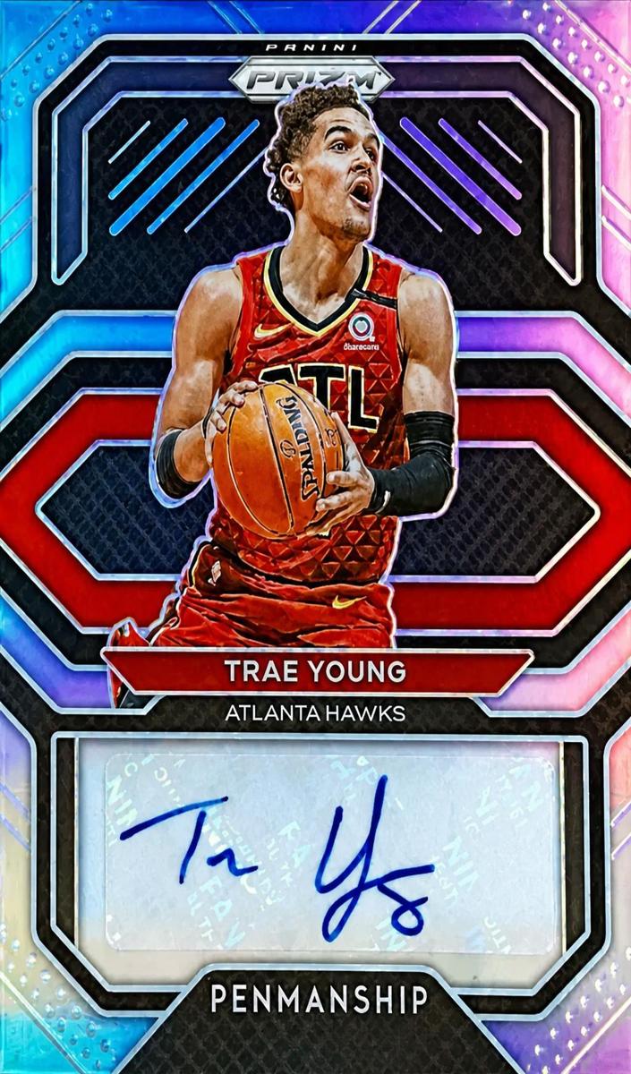 2020 Panini Prizm Basketball Silver Prizm Trae Young #PE-TRY