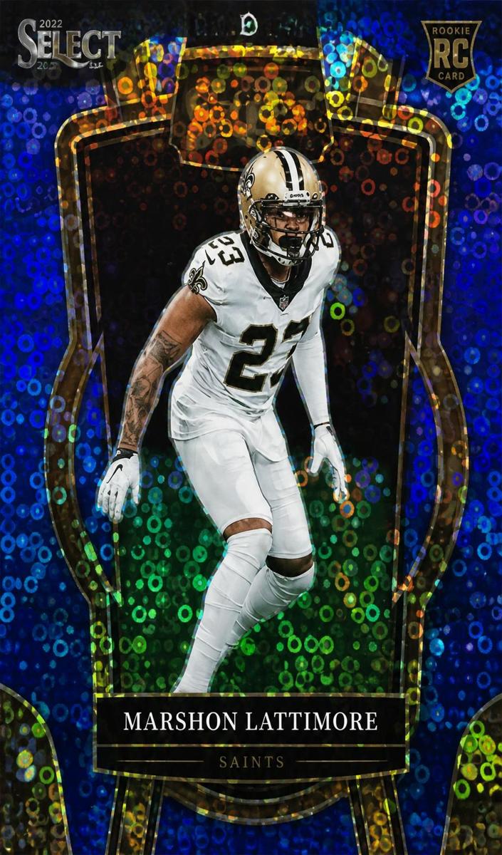 2022 Panini Select Football Blue Disco Prizm Marshon Lattimore #230