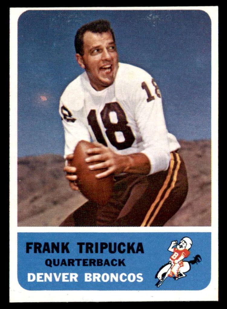 1962 Fleer Football Frank Tripucka #34 PSA 7