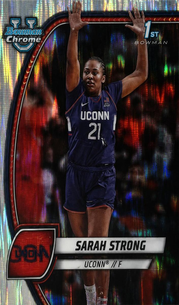 2024 Bowman Chrome University Basketball Stealth Refractor Sarah Strong #62