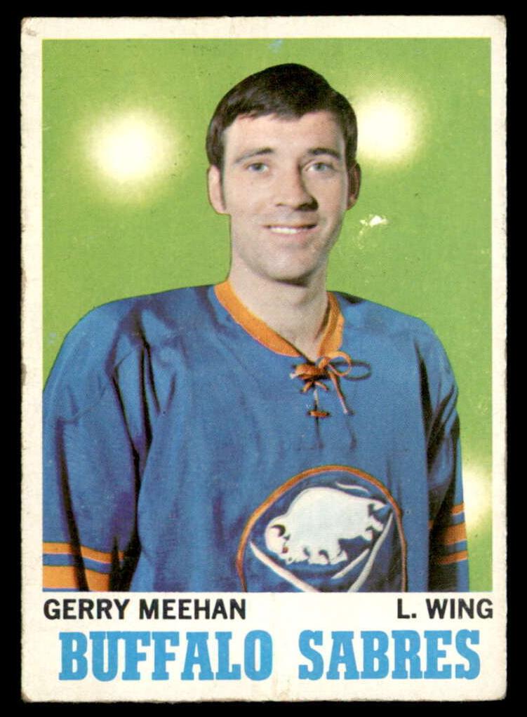 1970 Topps Hockey Gerry Meehan #125 PSA 8
