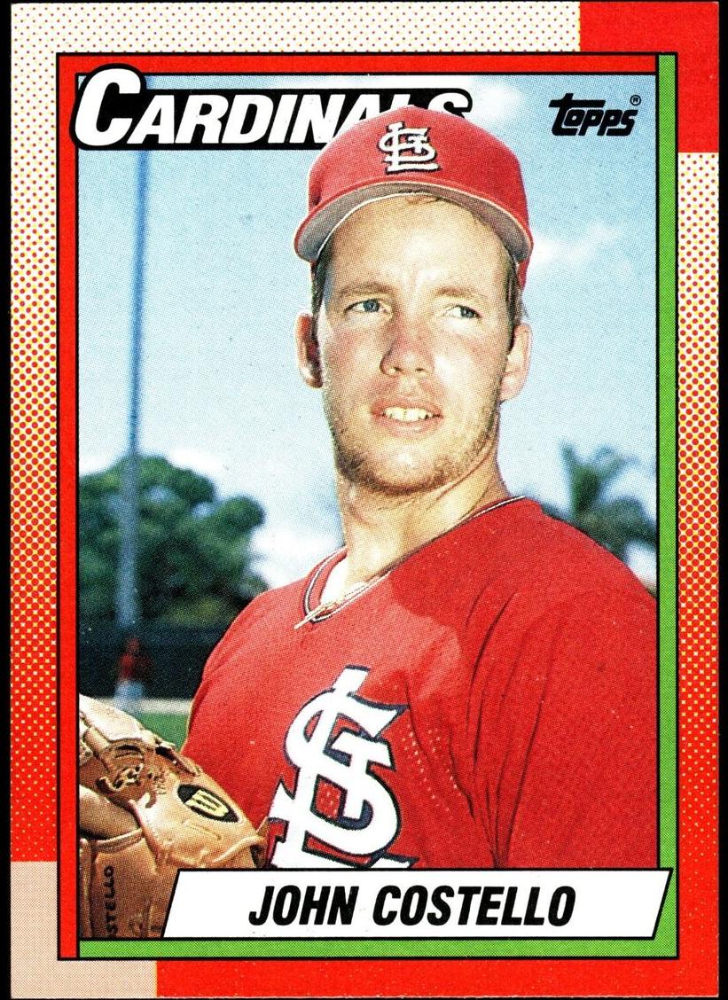 1990 Topps Baseball John Costello #36 PSA 8