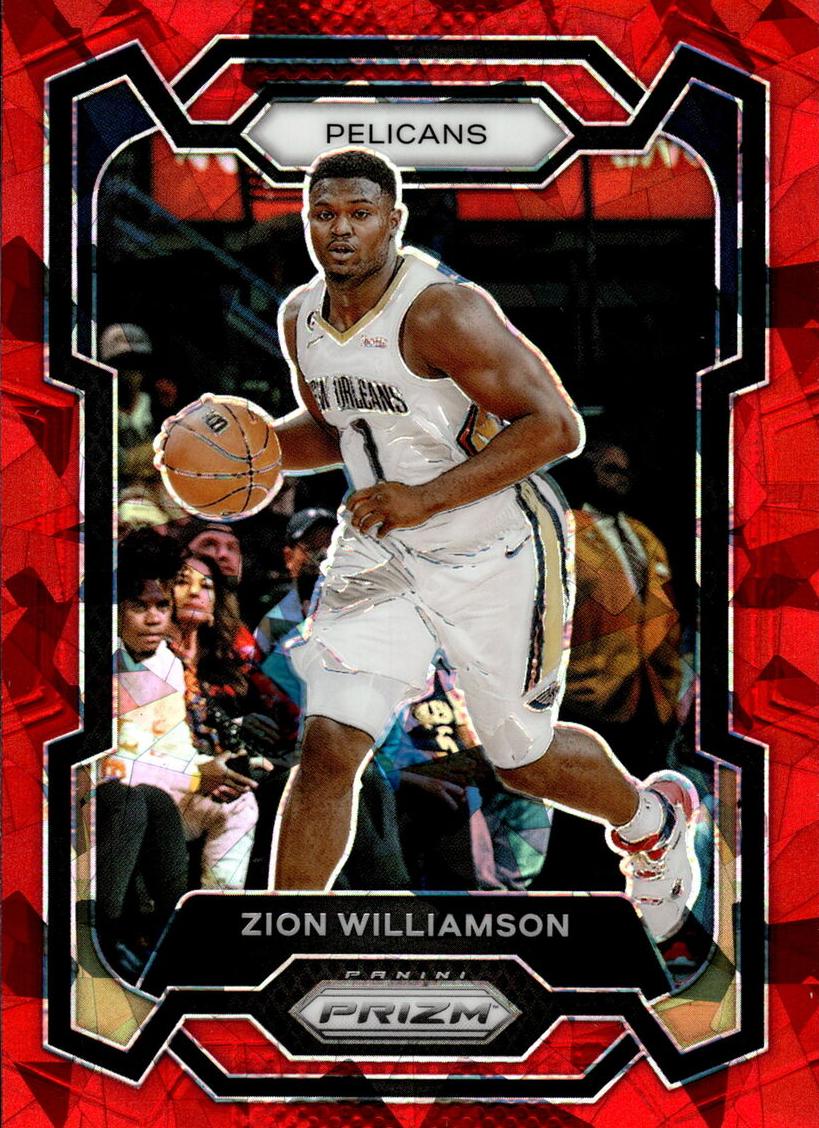 2023 Panini Prizm Basketball Red Ice Zion Williamson #27 PSA 8.5