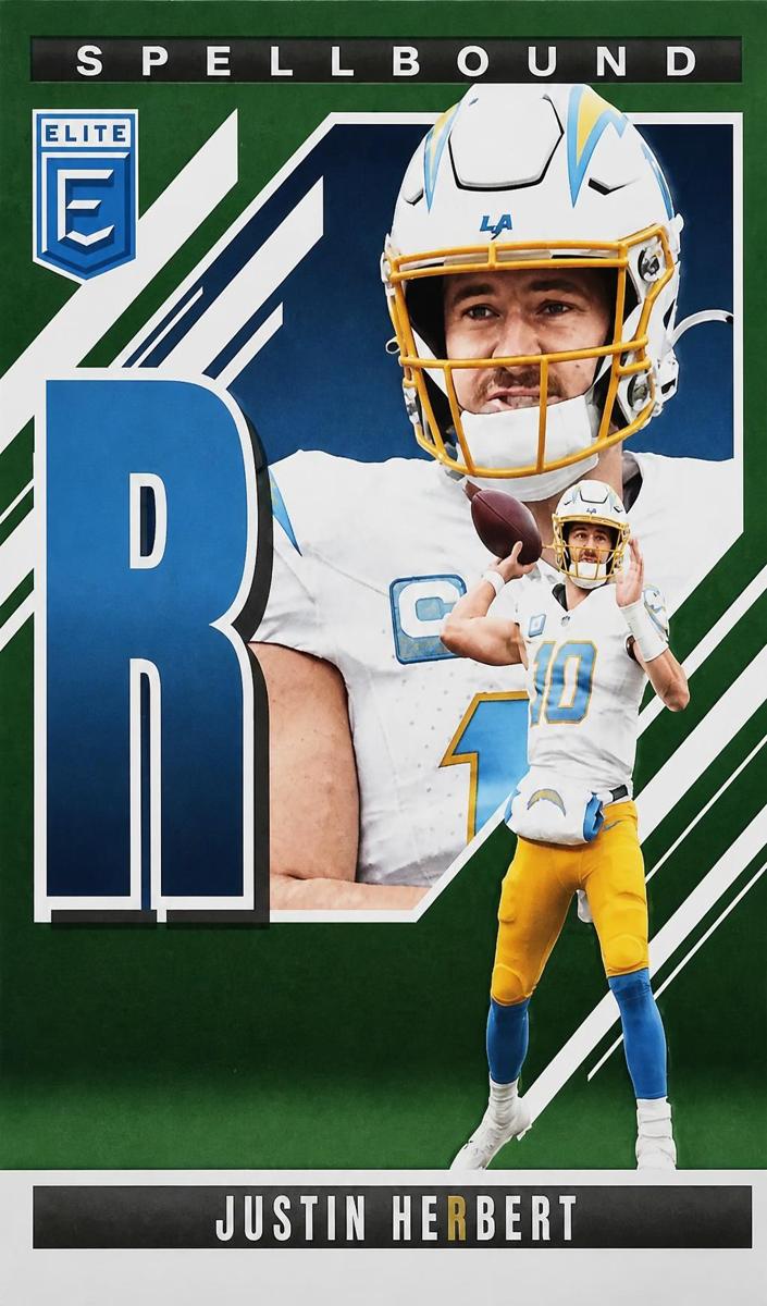 2025 Donruss Elite Football Green Justin Herbert #36