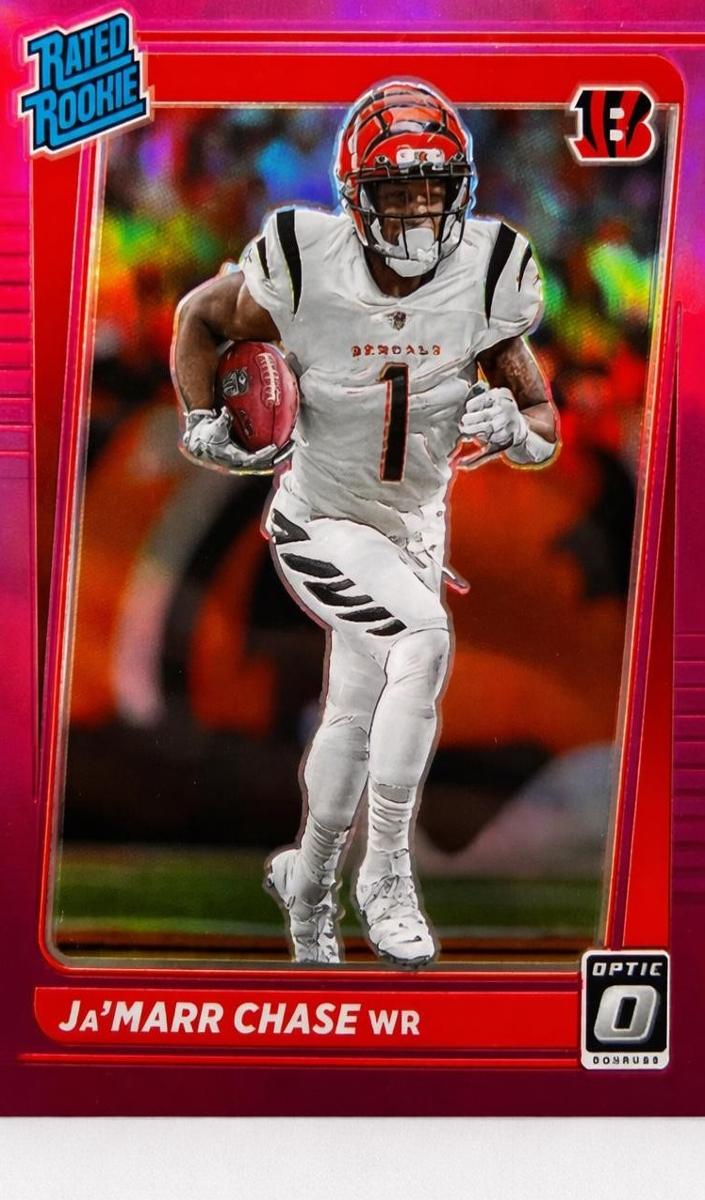2021 Panini Donruss Football Pink Ja'Marr Chase #262