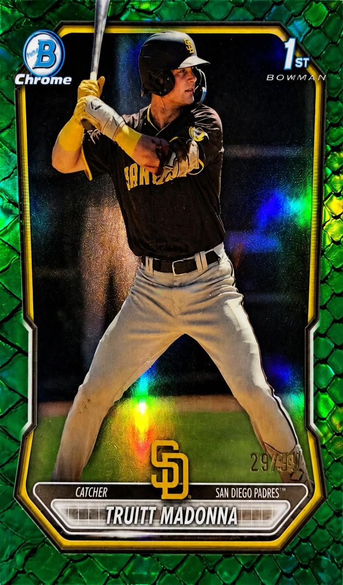 2026 Bowman Baseball Green Reptilian Refractor Truitt Madonna #BCP-109