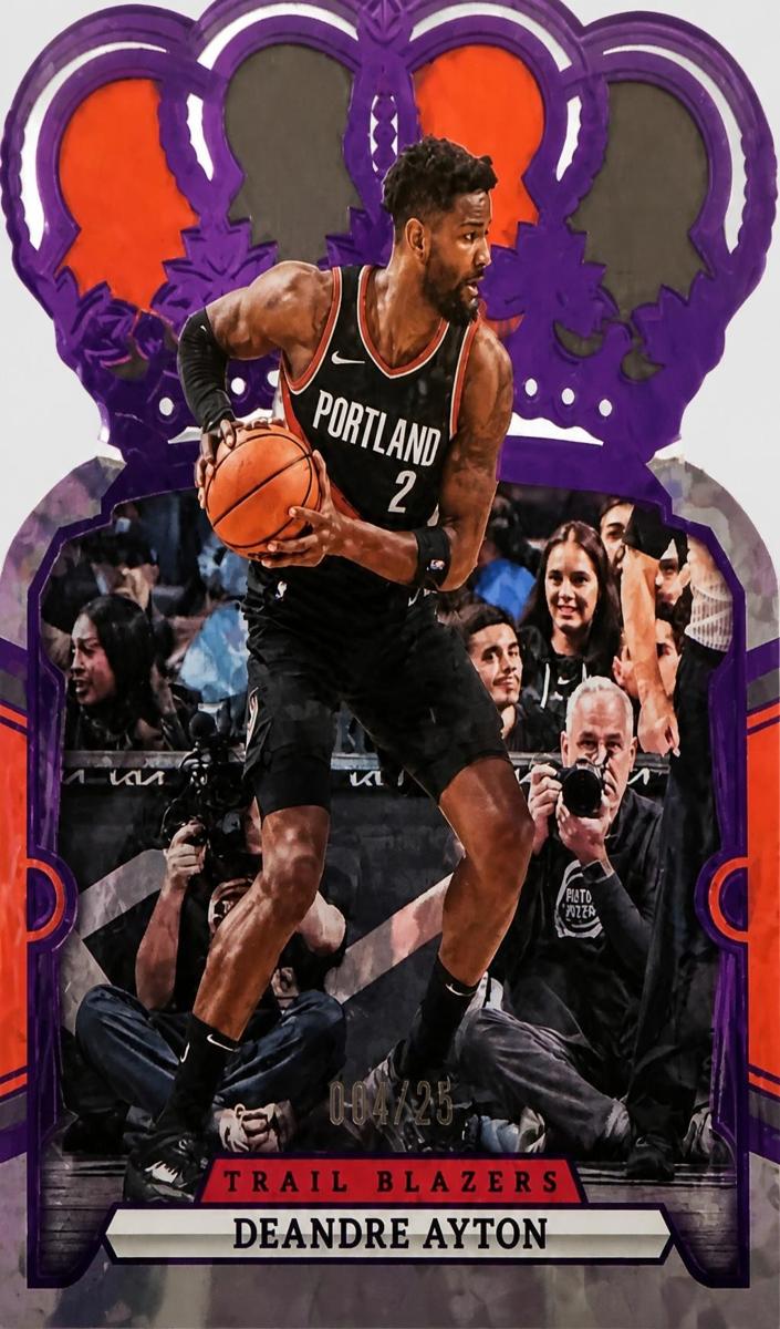 2023 Panini Crown Royale Basketball Crystal Purple Deandre Ayton #13