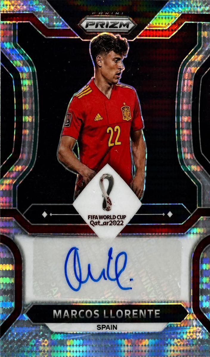 2022 Panini Prizm FIFA World Cup Qatar Soccer Breakaway Marcos Llorente #83 CGC 9.5