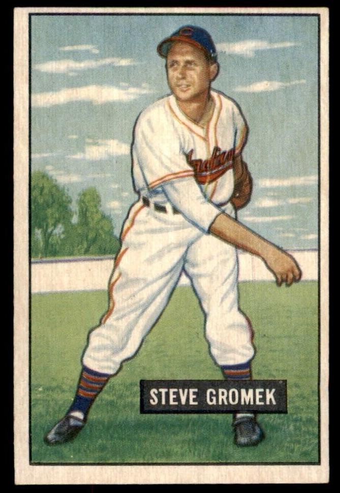 1951 Bowman Baseball Steve Gromek #115 PSA 6
