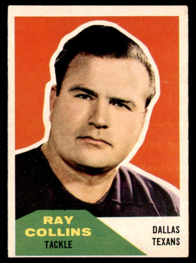 1960 Fleer Football Ray Collins #129