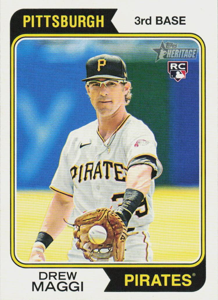 2023 Topps Heritage High Number Baseball Drew Maggi #601