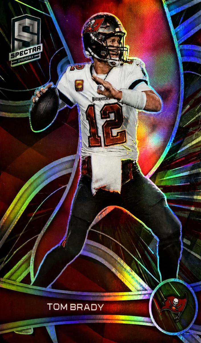 2022 Panini Spectra Football Hyper Tom Brady #91 PSA 9