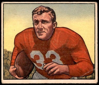 1950 Bowman Football Ventan Yablonski #131 PSA 6