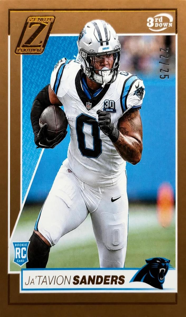 2024 Panini Zenith Football 3rd Down Ja'Tavion Sanders #144