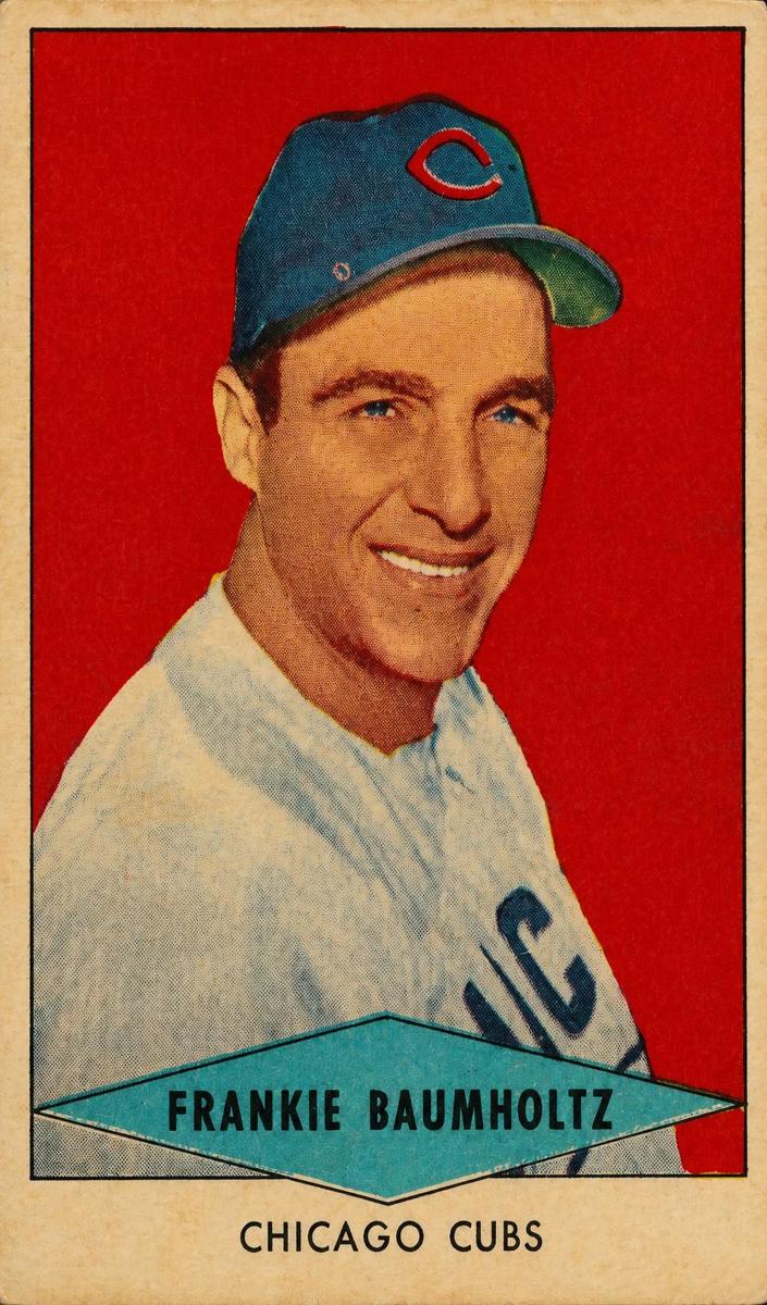 1954 Red Heart Dog Food Baseball Frankie Baumholtz #NNO SGC 2