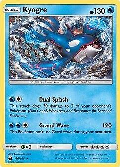 2018 Pokemon Sun & Moon Celestial Storm Kyogre #46