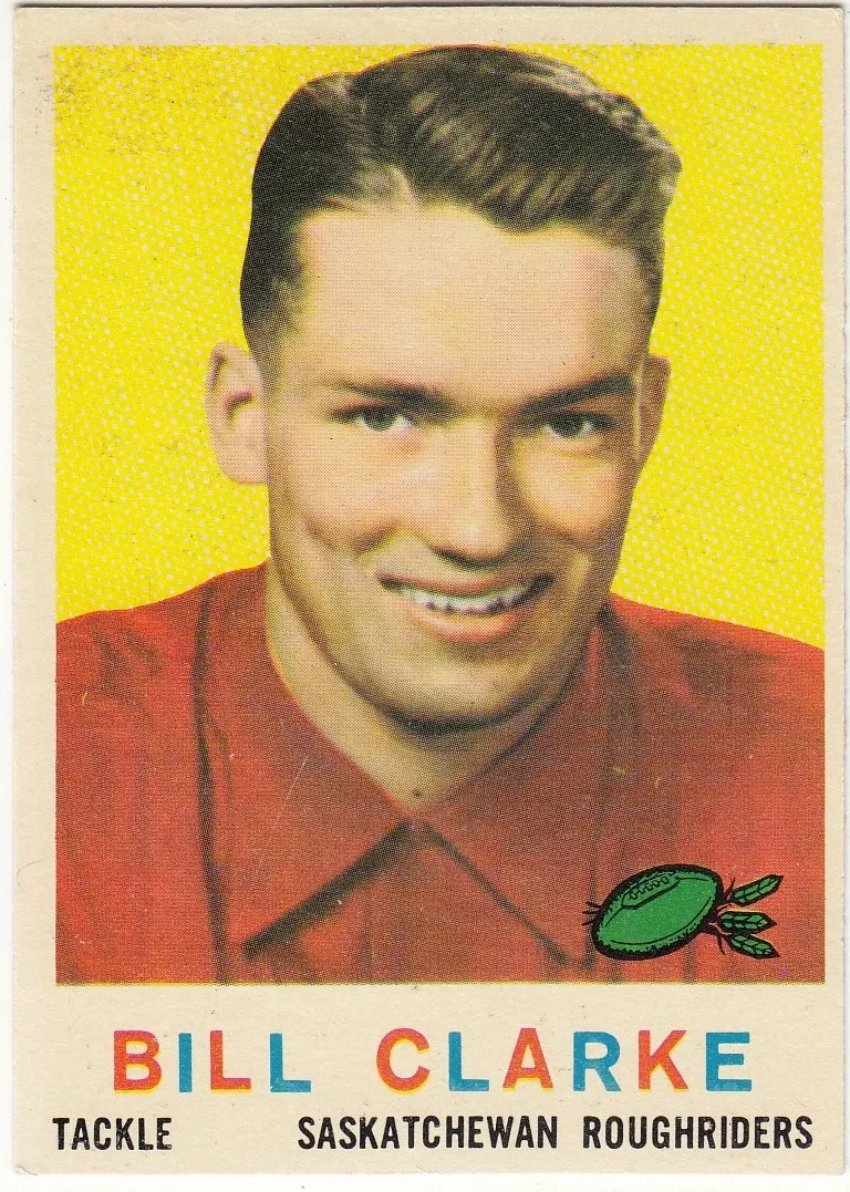 1959 Topps CFL Football Bill Clarke #80