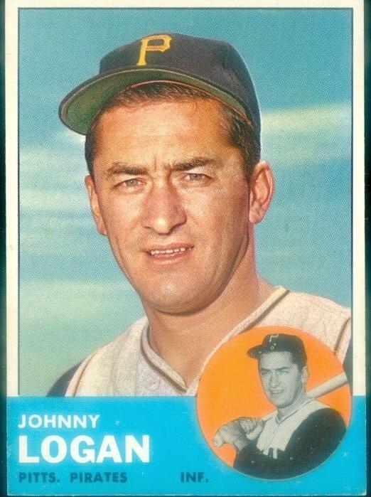 1963 Topps Baseball Johnny Logan #259 PSA 8