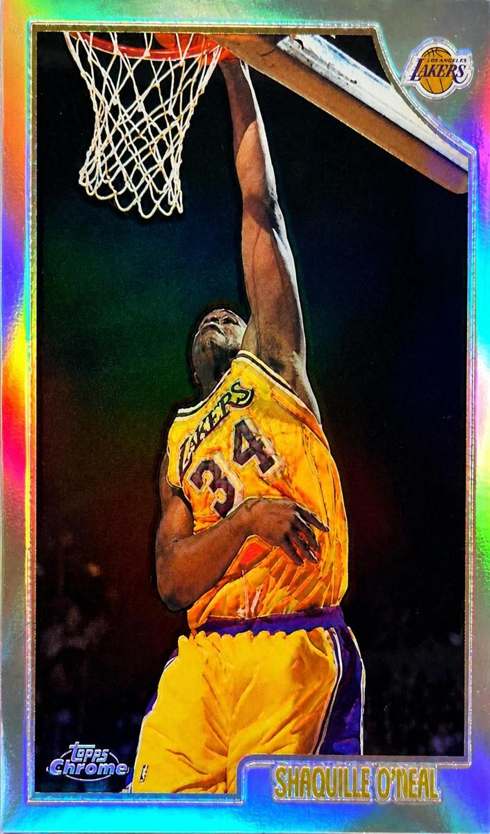 1998 Topps Chrome Basketball Refractor Shaquille O'Neal #175 BGS 9