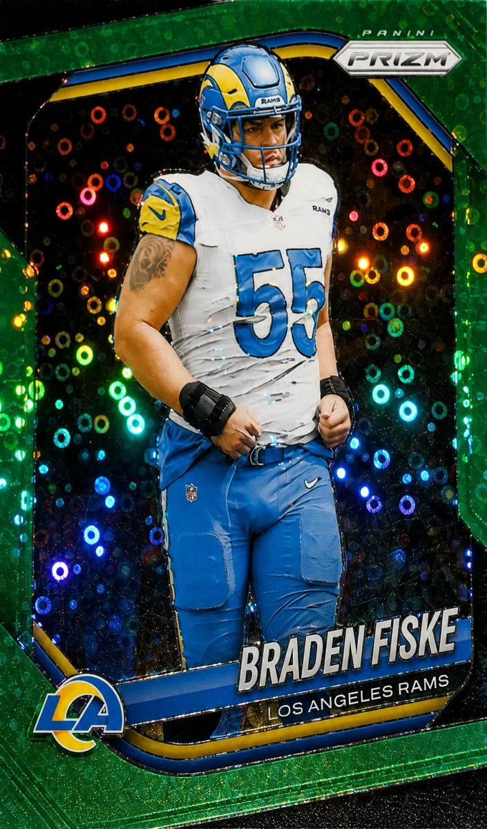 2025 Panini Prizm Football No Huddle Neon Green Braden Fiske #144