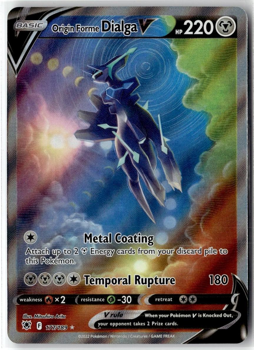 2022 Pokemon Astral Radiance Full Art Origin Forme Dialga #177