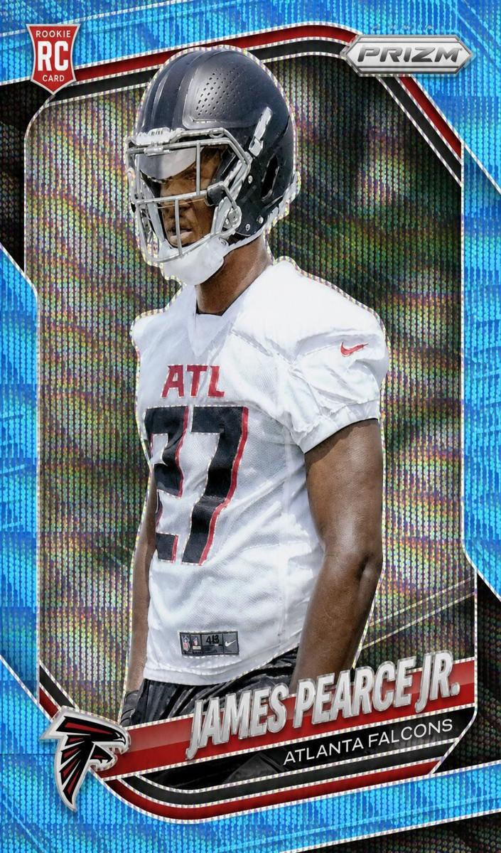 2025 Panini Prizm Football Blue Wave James Pearce Jr. #364