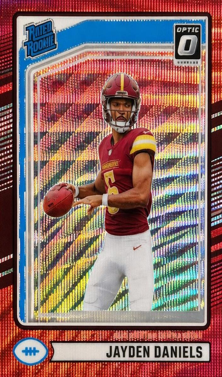 2024 Panini Donruss Football Red Wave Jayden Daniels #389 PSA 10