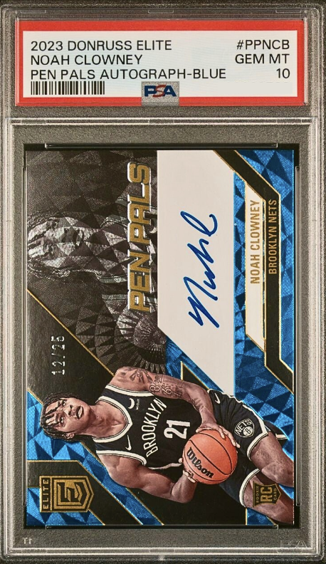 2023 Donruss Elite Basketball Blue Noah Clowney #PP-NCB PSA 9