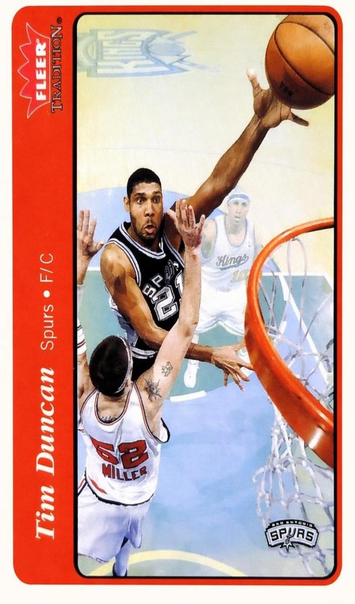 2004 Fleer Tradition Basketball Tim Duncan #58