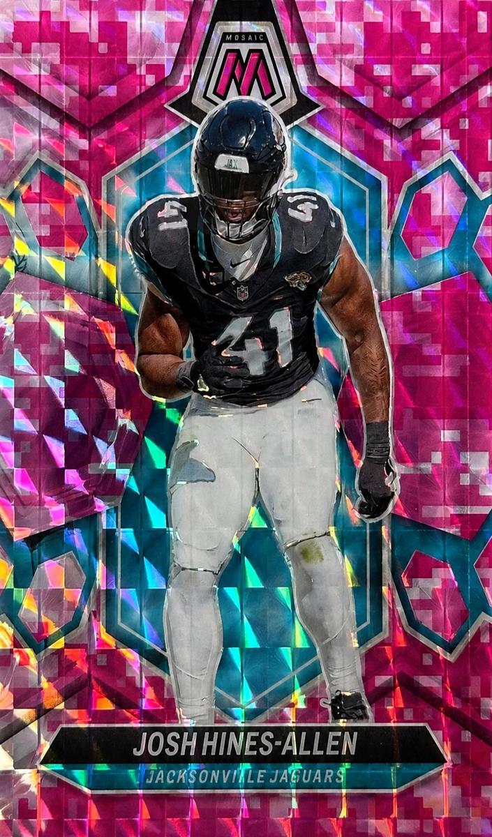 2024 Panini Mosaic Football Camo Pink Josh Hines-Allen #104