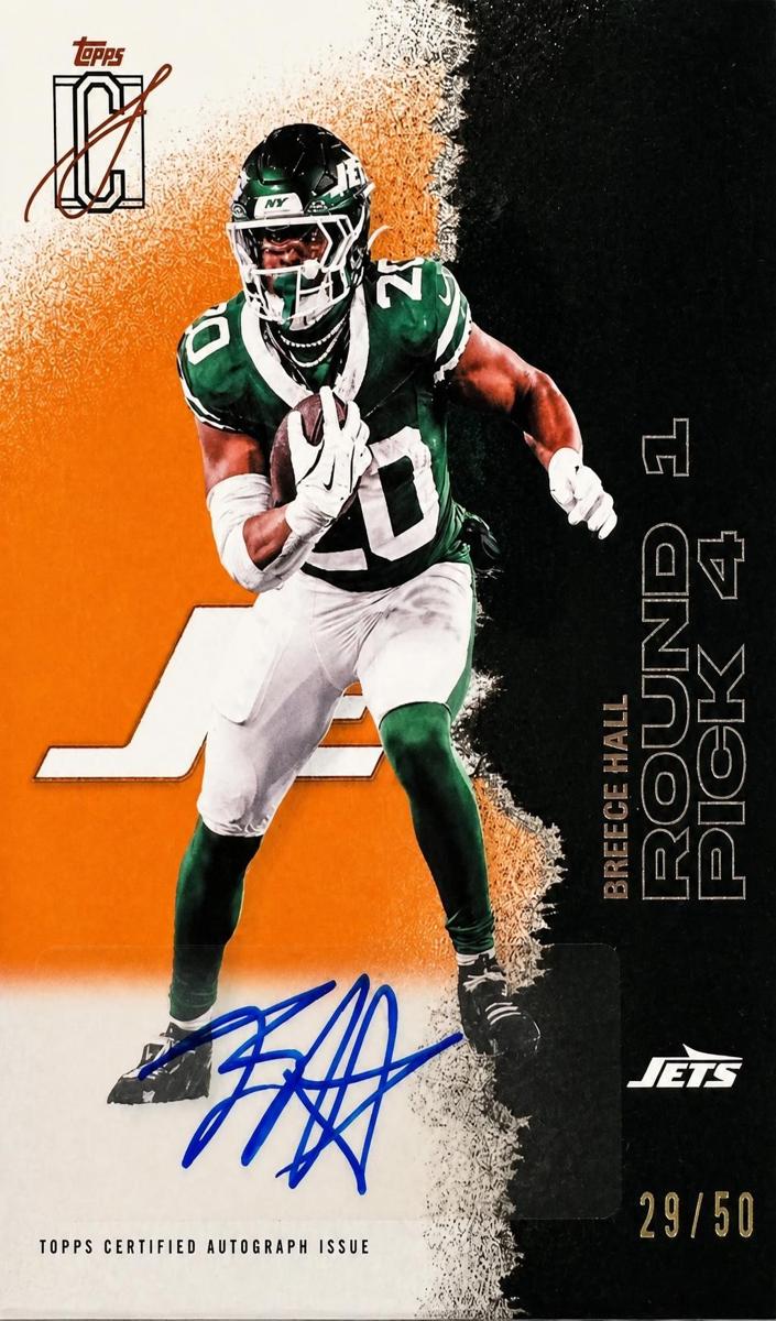 2025 Topps Signature Class Football Orange Breece Hall #92