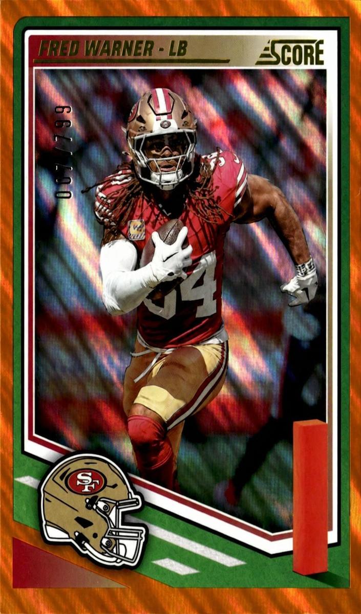 2025 Panini Score Football Lava Fred Warner #118
