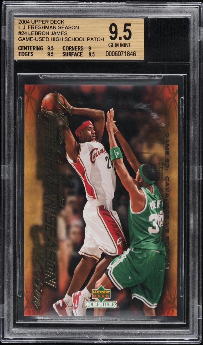 2004 Upper Deck Collectibles Lebron James Freshman Season Basketball Lebron James #24 SGC 9