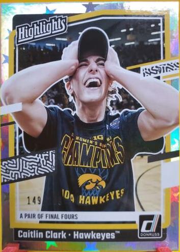 2024 Panini Caitlin Clark Collection Basketball Pointed Stars Caitlin Clark #H8 PSA 9