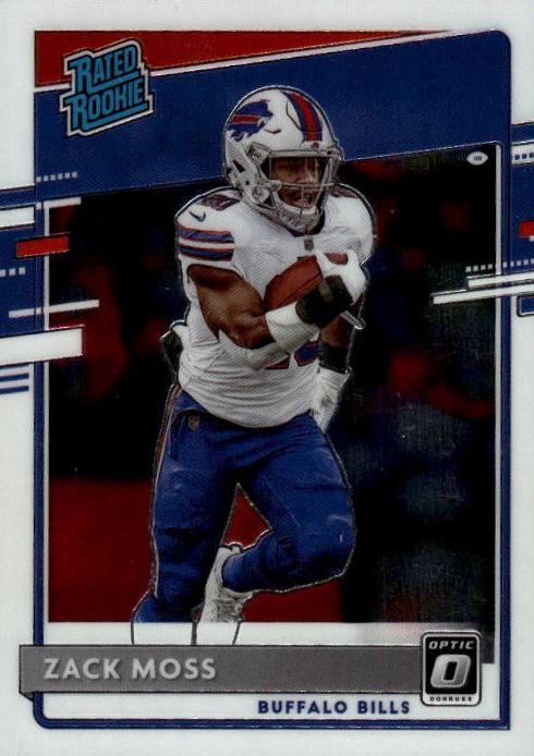 2020 Donruss Optic Football Zack Moss #180 PSA 9
