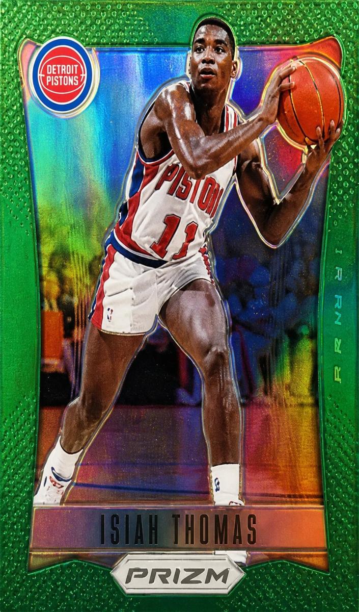 2012 Panini Prizm Basketball Green Isiah Thomas #182