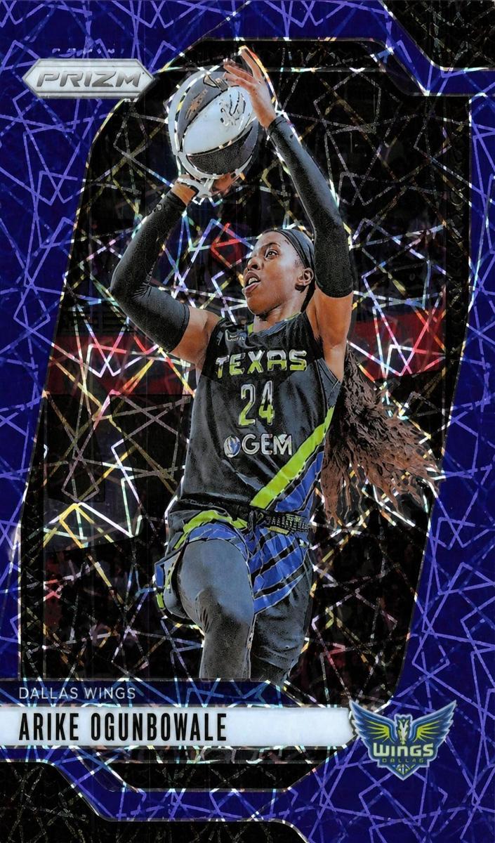 2024 Panini Prizm WNBA Basketball Blue Velocity Arike Ogunbowale #28