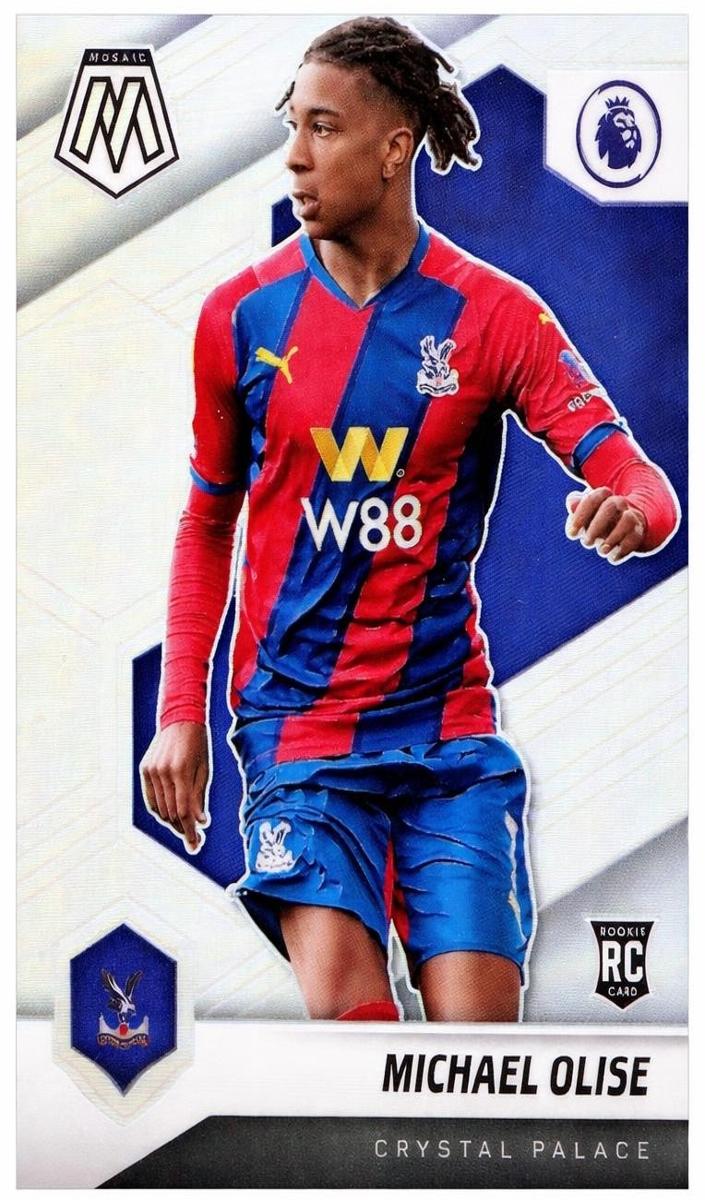 2021 Panini Mosaic Premier League Soccer Silver Michael Olise #136 PSA 9