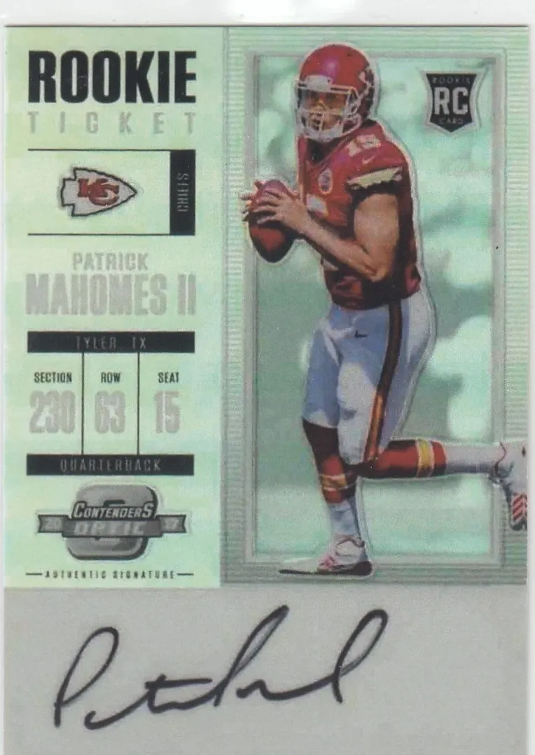 2017 Panini Contenders Optic Football Patrick Mahomes II #103 PSA 9