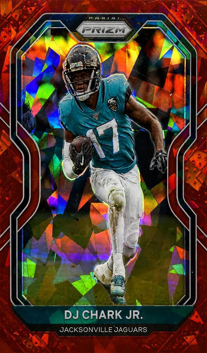 2020 Panini Prizm Football Red Ice Prizm DJ Chark Jr. #95