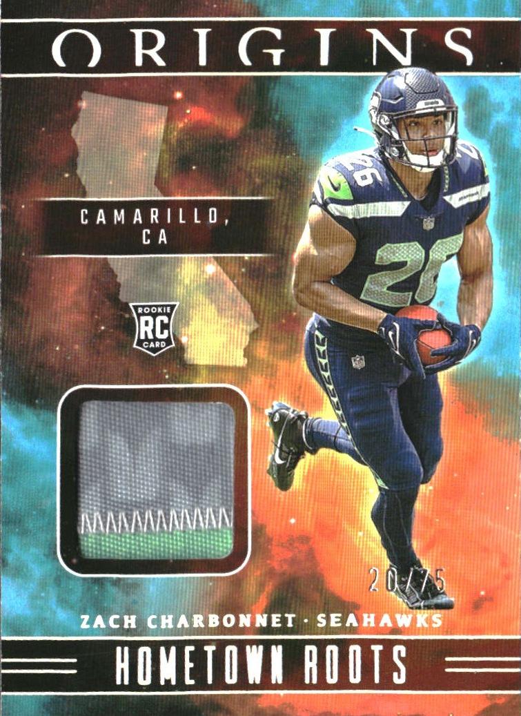 2023 Panini Origins Football Turquoise Zach Charbonnet #HR-ZC