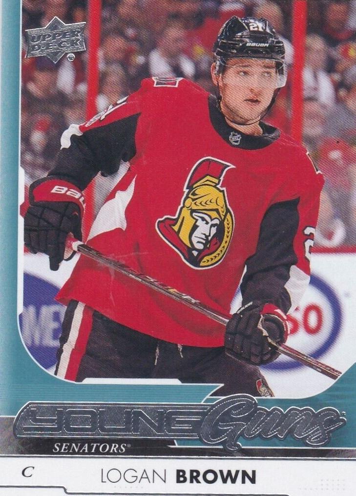 2017 Upper Deck Hockey Logan Brown #217 PSA 10