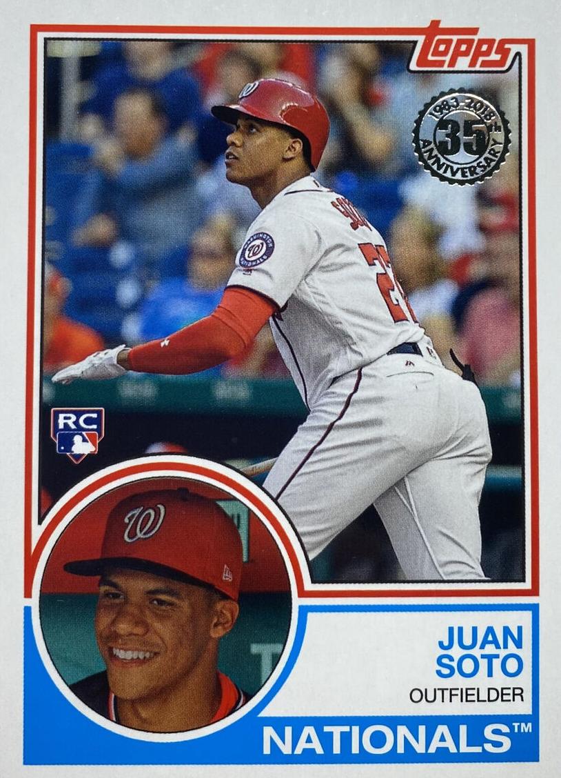 2018 Topps Update Baseball Juan Soto #83-12 PSA 9